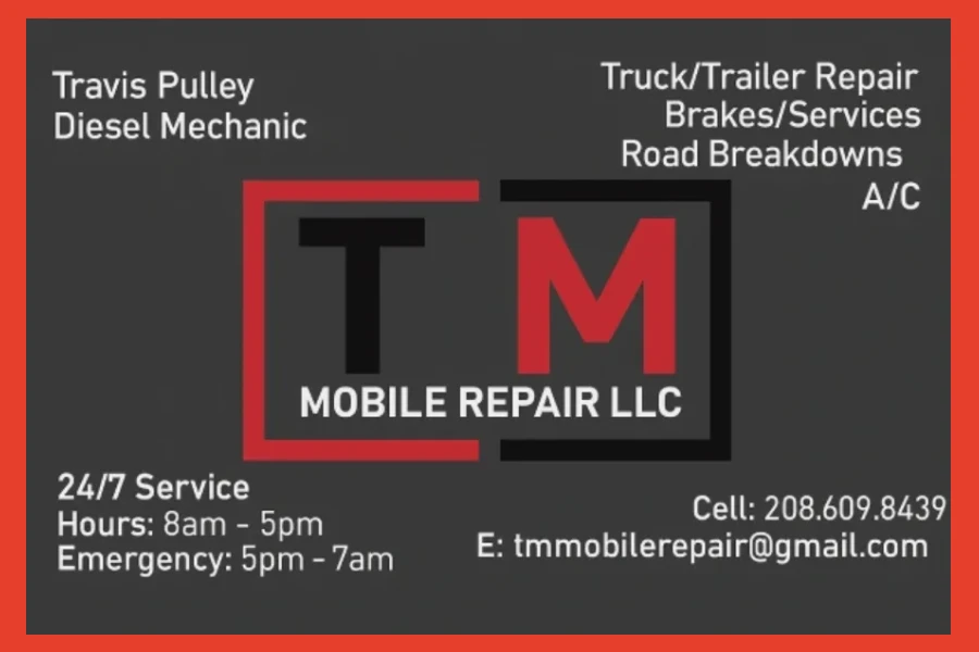 TM Mobile Repair LLC Business Card